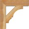 Ekena Millwork Balboa Block Rough Sawn Bracket w/ Offset Brace, Western Red Cedar, 6"W x 20"D x 20"H BKT0604X20X20BOA05RWR - alternate 2